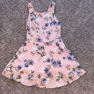 Pink floral dress